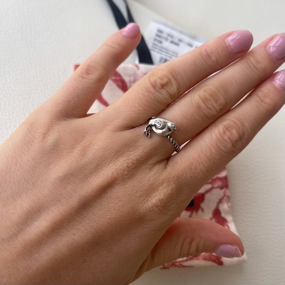 NEW Gucci silver ring 100% authentic SIZE 7.25 US chicken - Picture 3 of 5